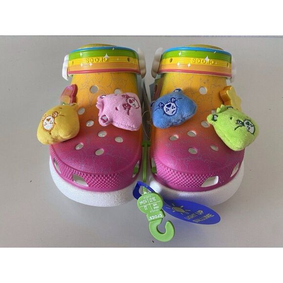CROCS Care Bears Collaboration Crush Clog Light On 210103 Men’s 4 Women’s 6 NEW - Picture 13 of 15
